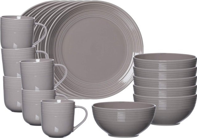 Ritzenhoff & Breker Frühstücks-Set Levi Coffee Service, 18er Set, Grau - Bild 1