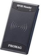 Promag MF7 GIGA-TMS RFID Lesegerät Schwarz, RS232, 13,56 MHz (ISO14443, MIFARE, DESFire), kontaktlos bis 5 cm, B/H/T: 4,7 x 16 x 8,3 cm - Bild 1