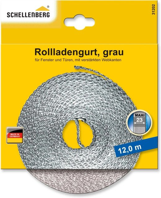 Schellenberg Rollladengurt Maxi Grau Breite: 2,3 cm, Länge: 12 m - Bild 1