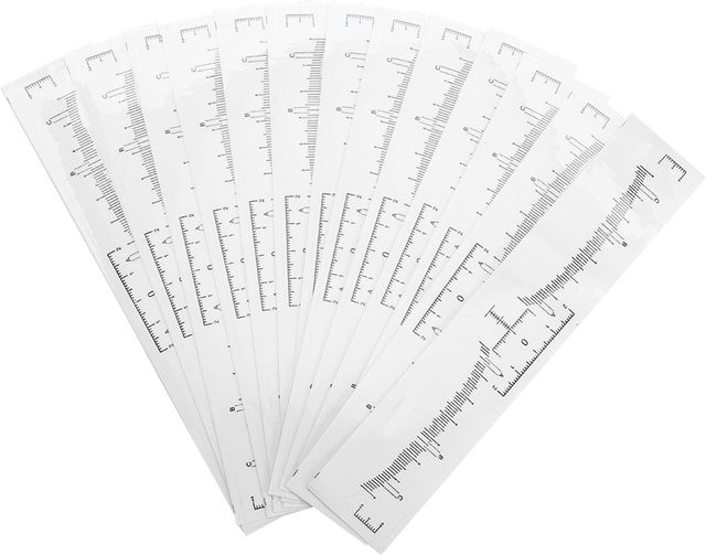Beautyyy Augenbrauenlineal Aufkleber, 50 Stück, weiß, Unisex - Bild 1