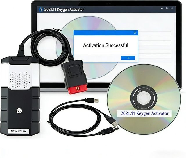 Delphis OBD2 Diagnosegerät für PKW und LKW mit Bluetooth und USB-C in Schwarz - Bild 1