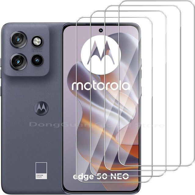 Motorola Moto Edge 50 Neo Displayschutzfolie aus gehärtetem Glas, transparent, 2/3/4 Stück - Bild 1