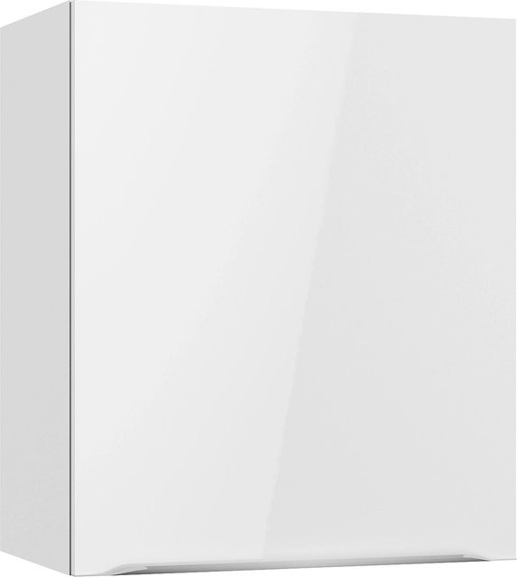 Optifit Küchen-Oberschrank Arvid Weiß glänzend B/H/T: 60 x 70,4 x 34,9 cm - Bild 1