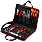Knipex Werkzeugtasche Kompakt Elektro 14-teilig Schwarz-Rot B/T/H: 410 x 290 x 60 cm - Bild 1