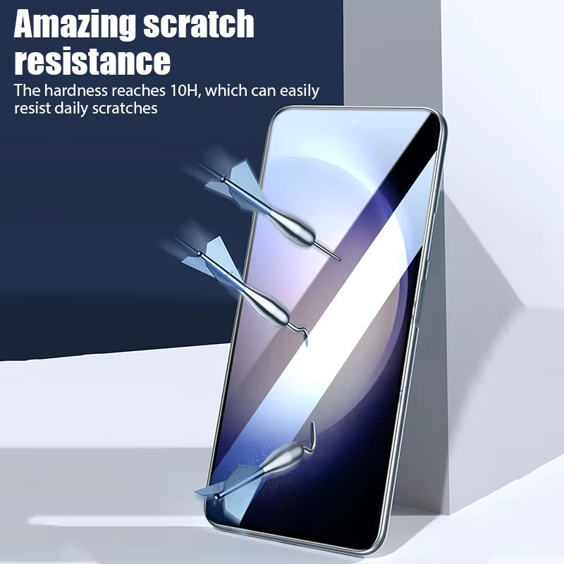 5er Set DYM Panzerglas Display Schutzfolie aus gehärtetem Glas für Samsung Galaxy S25 S24 S23 S22 Ultra Plus A56 A55 A54 A35 A33 A16 A15 A53 A52 A36 S20 FE 5G in Transparent - Bild 6