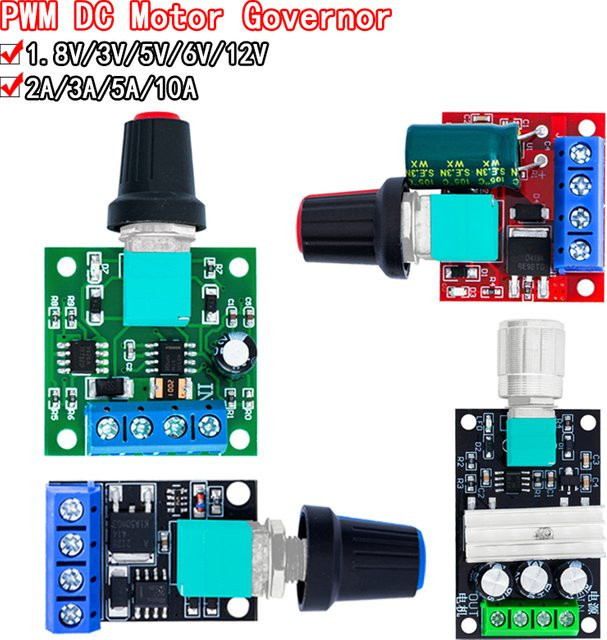 Si Tai&SH PWM Motor Drehzahlregler für Niederspannung, DC 1,8 V-35 V, einstellbares Antriebsmodul - Bild 1