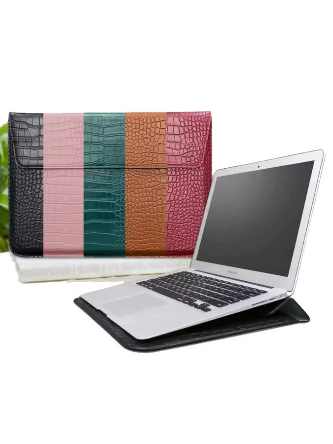 Krokodilleder Flip Case Laptop-Hülle für Apple MacBook Air und MacBook Pro in Pink - Bild 5