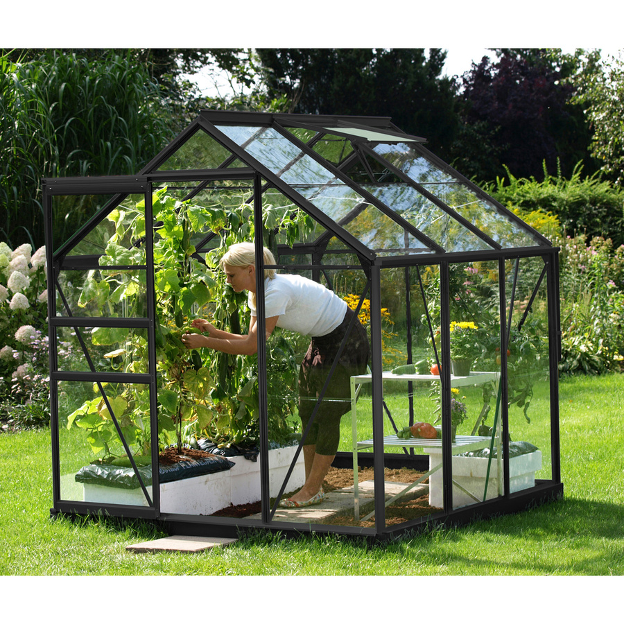 Vitavia Gewächshaus Venus 3800 Schwarz 3,8 m² mit 3 mm ESG-Glas - Bild 3