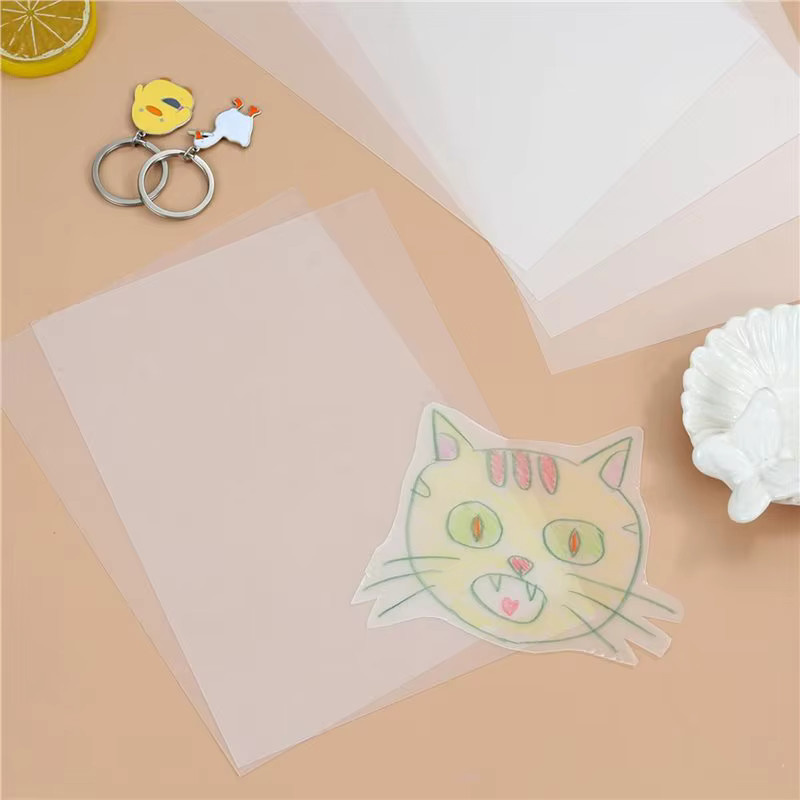 Y42A Schrumpfplastikfolien Set für kreatives Basteln und DIY-Schmuck, 45 Stück, Weiß - Bild 2