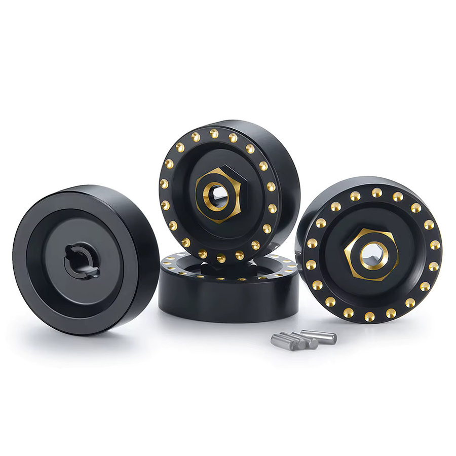 AXSPEED Messing Achse Rad Sechskantadapter Ausgleichsgewicht, 4-teiliges Set, 1:24 - Bild 4