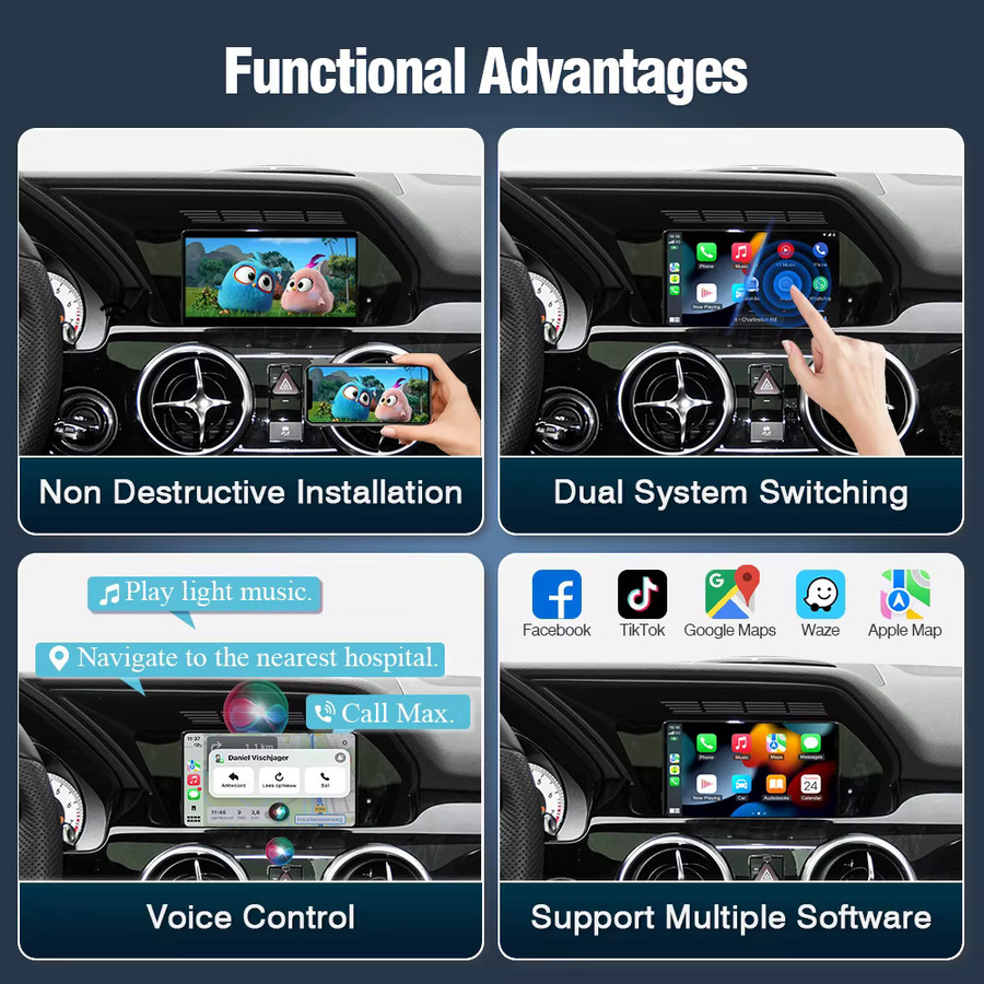 AUTOTOP Wireless CarPlay und Android Auto Modul für Mercedes Benz NTG4.5 in Schwarz mit Wi-Fi und Bluetooth - Bild 5