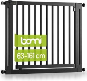 bomi Türschutzgitter Miko aus Metall in Schwarz, Breite: 63-111 cm - Bild 1