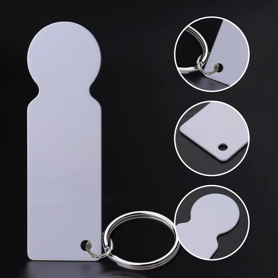 Schlüsselanhänger Token, 20 Stück, Sublimation Blank, DIY - Bild 2