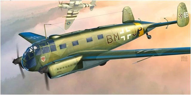 KP Model Deutsche Luftwaffe Sibel Si204D, Plastikmodell, 1:72 - Bild 1