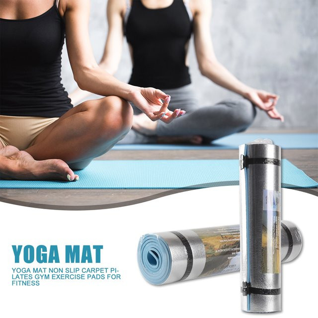 JOCESTYLE Yoga-Übungsmatte aus EVA in Blau, B/T/H: 180 x 50 x 0,6 cm - Bild 1