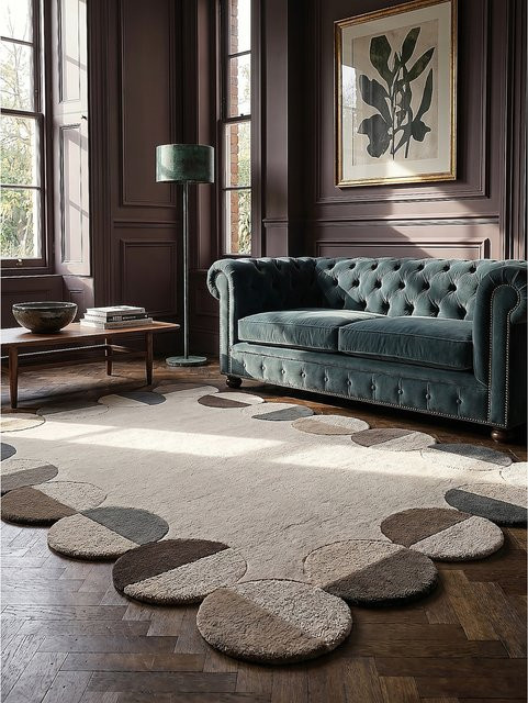 Wollteppich Kurzflor Kadima Design HALLEIN in Natur/Beige, B/T: 200 x 290 cm - Bild 1