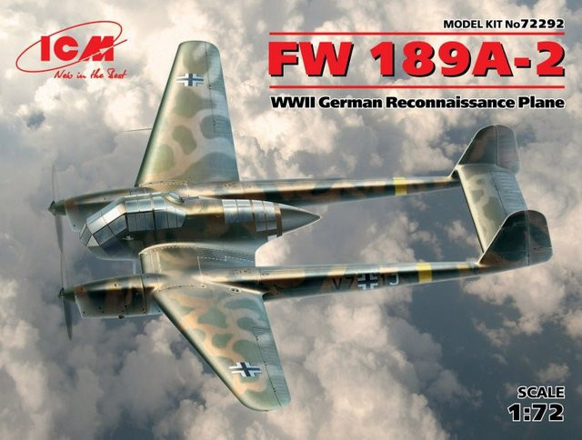 ICM Focke Wulf FW 189 A-2, Modellfahrzeug, 1:72 - Bild 1