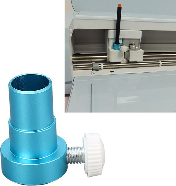 Geevorks Stiftadapter aus Aluminiumlegierung für MAKER Schneidemaschinen, Blau, Durchmesser: 12,5 mm - Bild 1