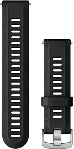 Garmin Uhrenarmband Silikon, silberne Schnalle, Unisex - Bild 1