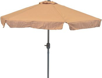MERXX Sonnenschirm aus Polyester und Aluminium in Beige, Durchmesser: 270 cm, Höhe: 247 cm - Bild 1