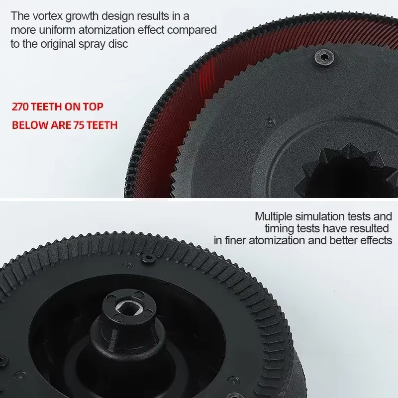 Doppelschichtige Zentrifugal-Spritzscheibe für DJI T100 T70 T70P Landwirtschaftssprühgeräte in Schwarz - Bild 3