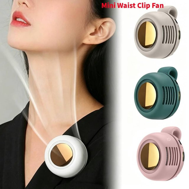 APWIKOGER Tragbarer Mini-Clip-Ventilator, blattloser wiederaufladbarer Ventilator für unterwegs und Reisen - Bild 1