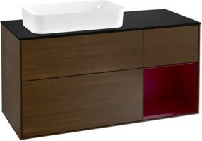 V&B Waschtischunterschrank Finion mit Wandbeleuchtung, Breite: 120 cm, Höhe: 50,1 cm, Tiefe: 50,1 cm - Bild 1
