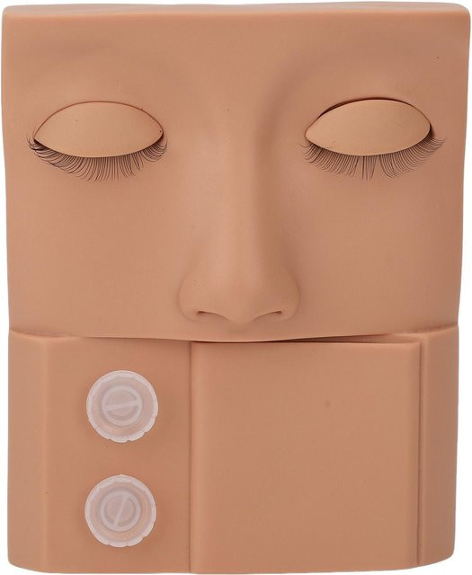 TOMTOP JMS Wimpern-Mannequin-Kopf, austauschbares Augenlid, PVC, Brown - Bild 1
