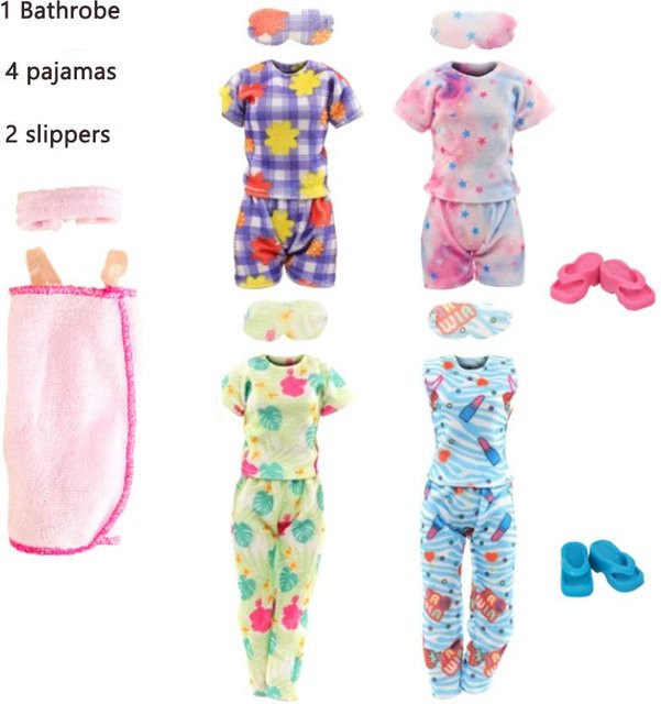 Discover Intime Puppenkleidung Plus Schuhe, Zubehör, 7-teiliges Set, ab 3 Jahren - Bild 1