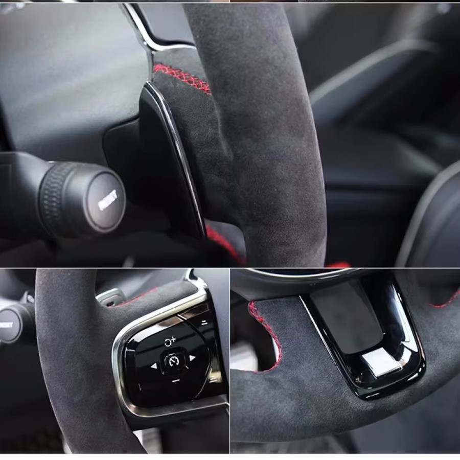 GNUPME Lenkradabdeckung aus Wildleder in Schwarz für BMW M3 E90 E91 E92 E87 E81 E82 E88 E93 und X1 E84 - Bild 1