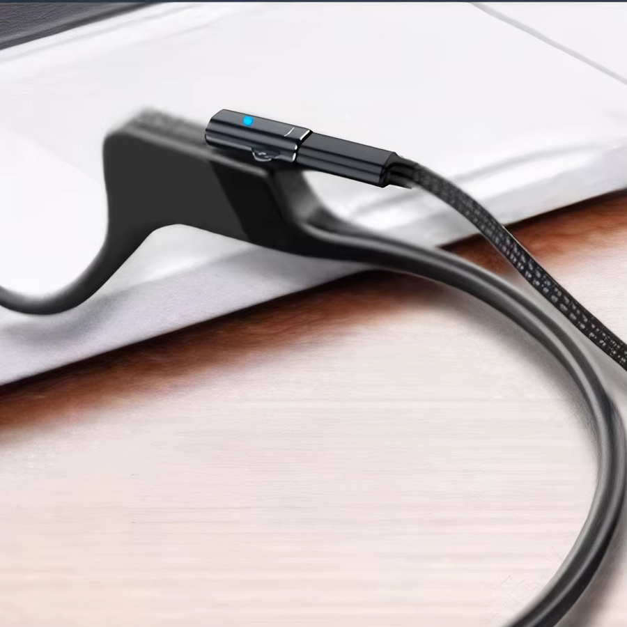 Magnetisches Ladekabel mit USB-C und iOS Anschluss für AfterShokz OpenRun Air, OpenRun Pro, Aeropex, AS800 und S803 in Schwarz - Bild 3