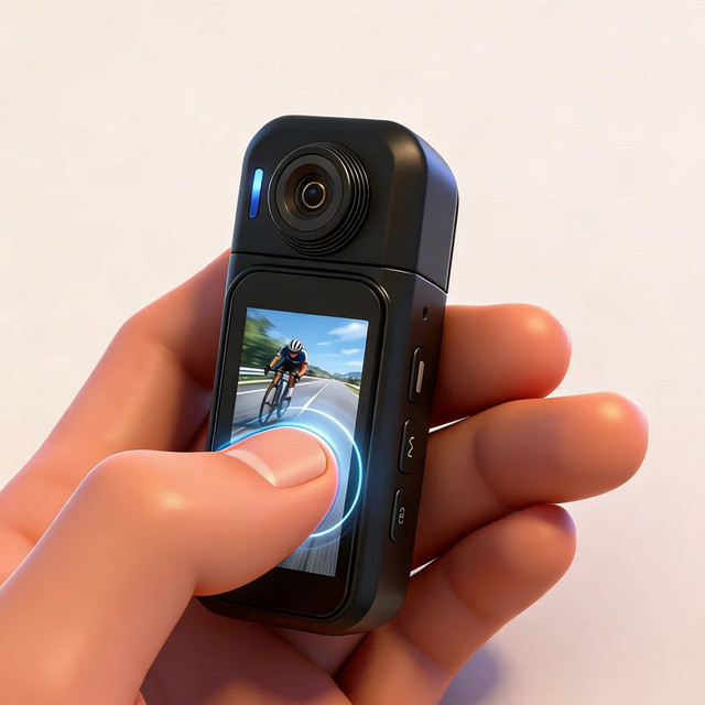 Kaysunlink POV Action Camera 1080P HD Ultra-Kompakte Mini-Sportkamera in Schwarz für Outdoor-Vlogging und Fotografie - Bild 1