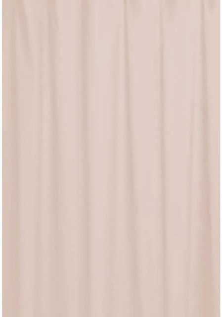 Euroshowers Duschvorhang aus Polyester in Rosa mit 12 Ringen und beschwertem Saum, B/H: 200 x 180 cm - Bild 1