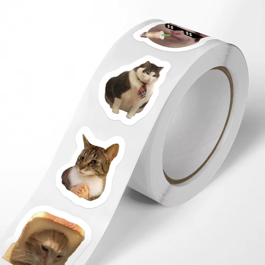 Rspctou Lustige Katzen Meme Cartoon Aufkleber, 500 Teile - Bild 4