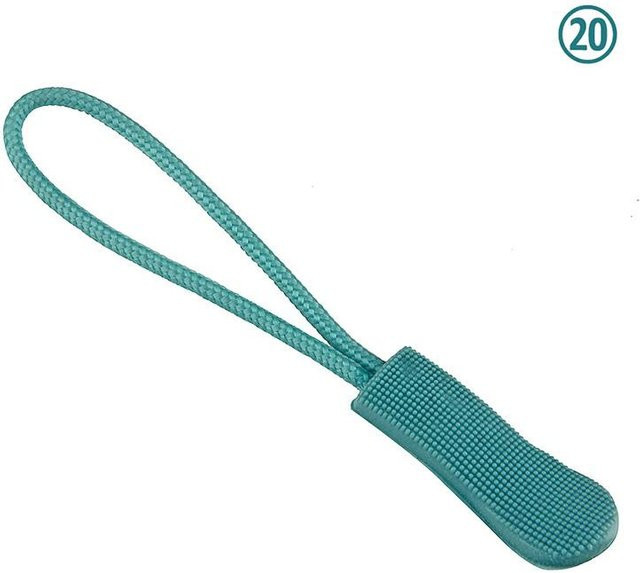 10 Stück Reißverschluss-Puller Ersatzset von 5HomeImprove in Türkis für Rucksack, Koffer und Zelt - Bild 1