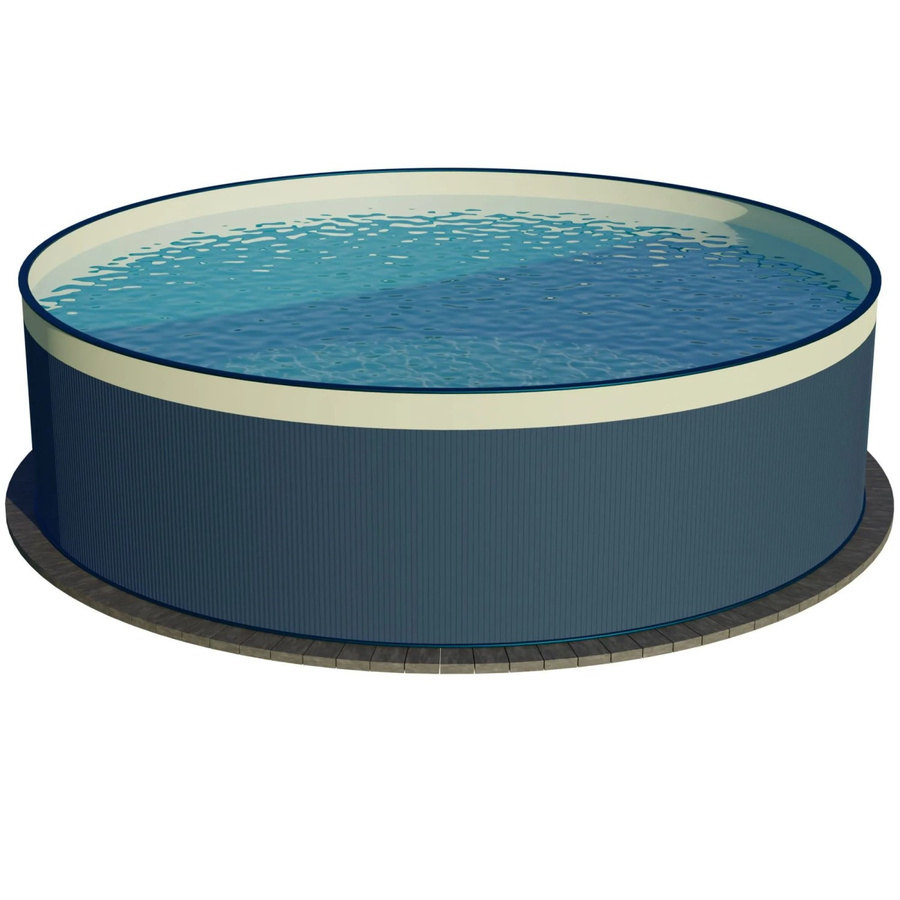 Waterman Stahlwandpool Rund in Anthrazit mit Sand Overlap Folie, Durchmesser: 450 cm, Höhe: 90 cm - Bild 2