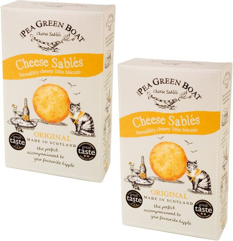 Pea Green Boat Cheese Sablés Schottisches Käsegebäck 2 x 80 g - Bild 1