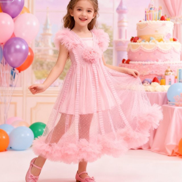 keaiyouhuo Prinzessin Kleid, Rosa, Cosplay Kostüm, Textil - Bild 1
