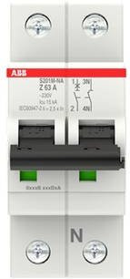 ABB S201M-Z63NA Leitungsschutzschalter 63A 400V Grau 2CDS271103R0608 - Bild 1