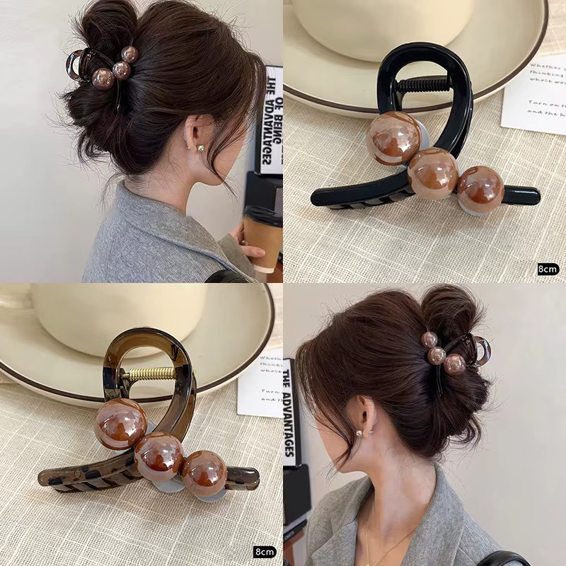 Haarclip Perlen Kreuz, Damen - Bild 2