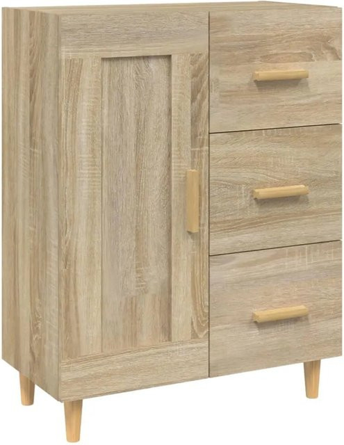 vidaXL Sideboard Sonoma-Eiche in Beige und Braun, B/T/H: 69,5 x 34,0 x 90,0 cm - Bild 1
