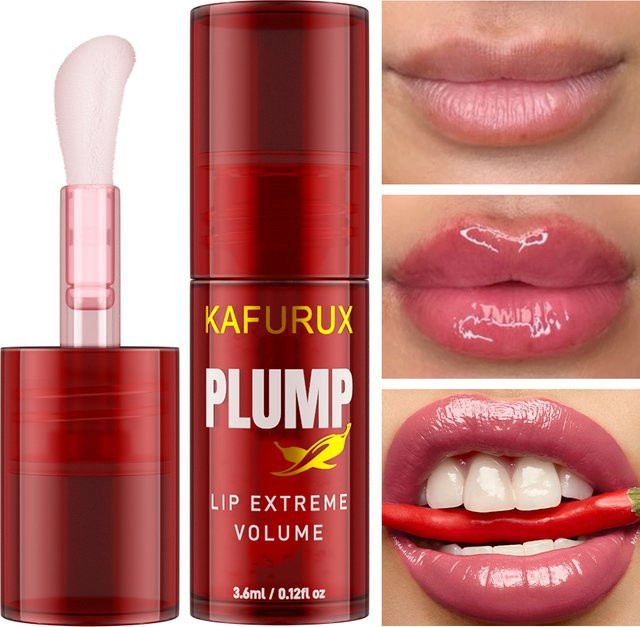 KAFURUX Lip Plump Lippenöl, Crystal Clear, Glänzend, Unisex - Bild 1