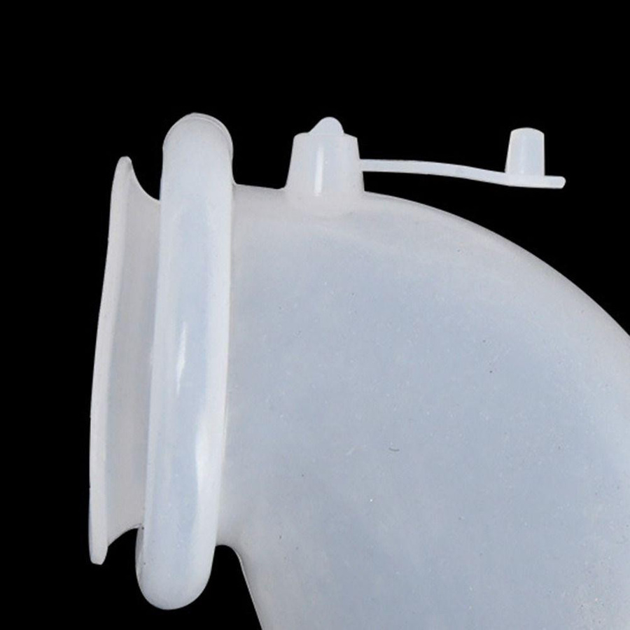 Huilibanye Wiederverwendbarer Urinbeutel als tragbarer Urinsammler für die Reise, 1000 ml, Weiß/Transparent - Bild 4