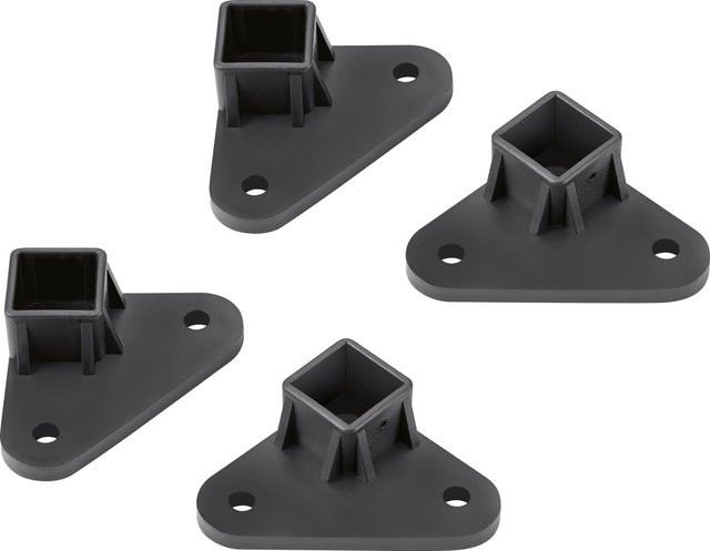 Schwarze Fußkappen aus Kunststoff für Pavillon Pontino, Breite: 6,3 cm, Breite: 6,3 cm - Bild 1