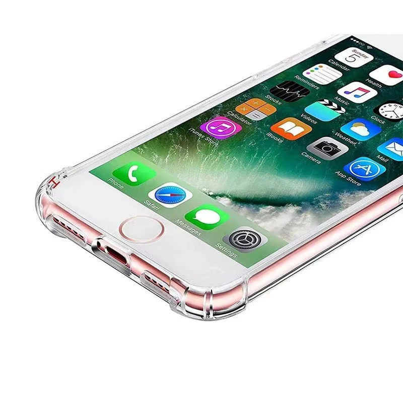 Stoßfeste transparente TPU-Schutzhülle für Apple iPhone (Modelle: 16E, SE 2022, SE 2020, SE 2016, 7, 8, 6, 5S) - Bild 2