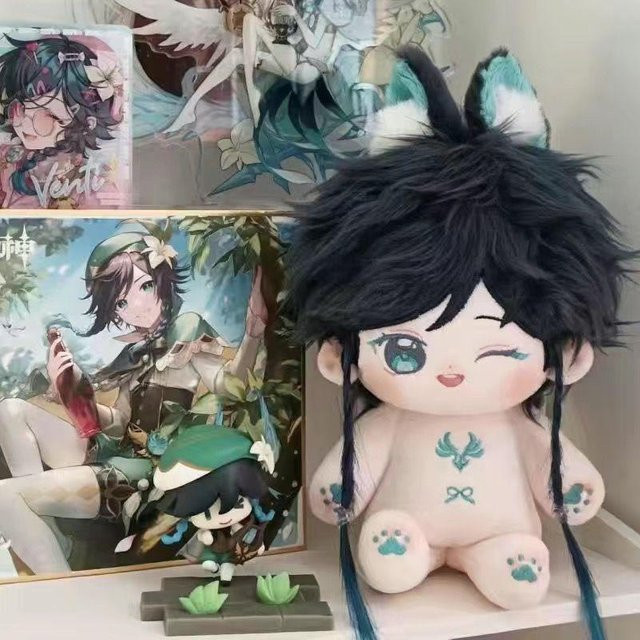 Yiran toy Genshin Impact Venti, Verkleidbare Baumwollpuppe, Plüsch Anhänger, 20 cm, ab 18 Jahre - Bild 1