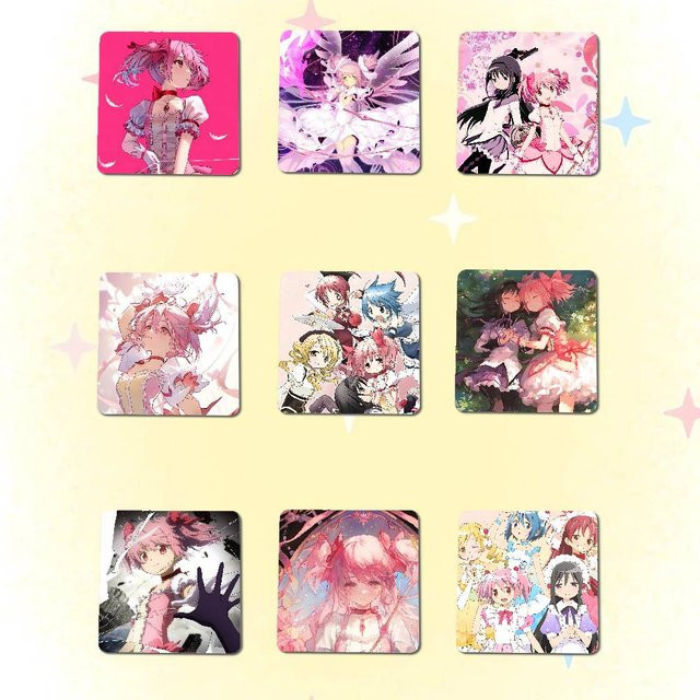 Puella Magi Madoka Magica Kühlschrankmagnete im Square Design für dein Home Decor - Bild 1