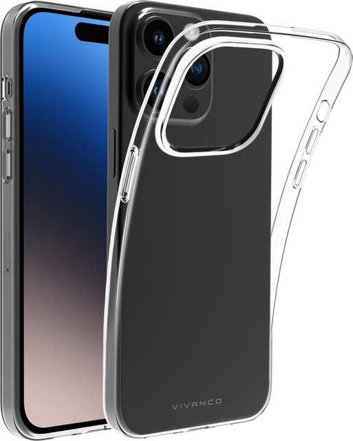 Vivanco Super Slim Cover für iPhone 15 Pro, transparent - Bild 1