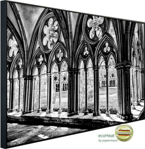 papermoon EcoHeat Infrarotheizung in Schwarz und Weiss mit Matt-Effekt und App-Steuerung - Bild 1