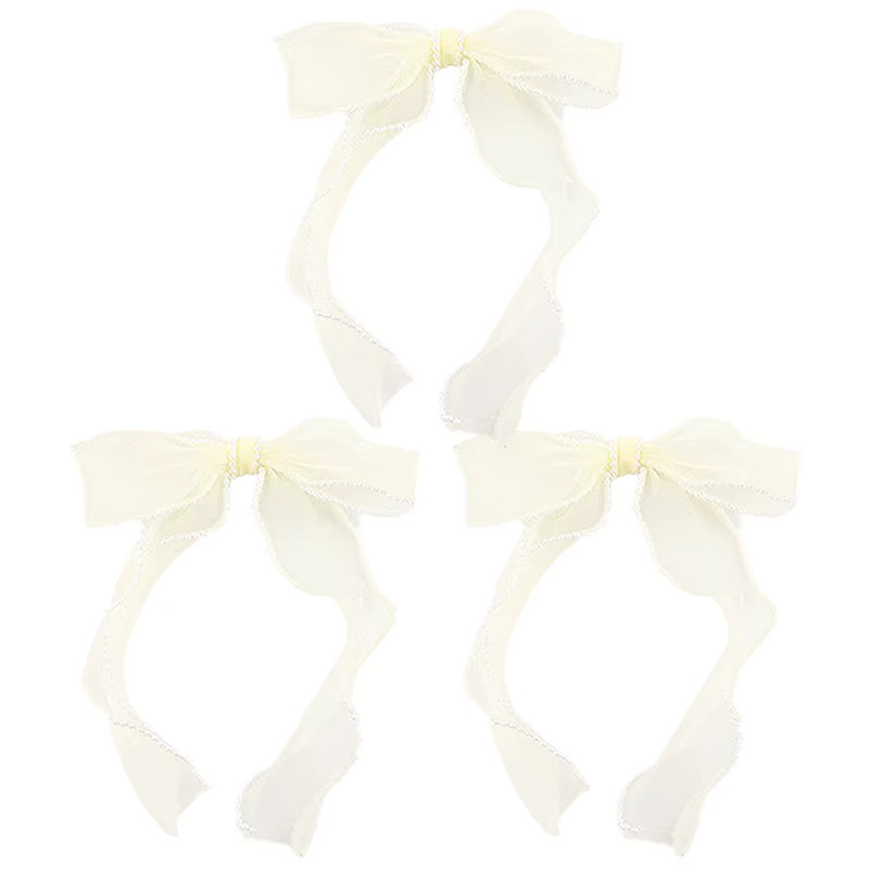 RIBBON HOUSE Organza Band mit Perlenrand für Hochzeitsdekoration und Geschenkverpackung, 3er-Paket, Farben: Pink und Weiß, Breite: 22,3 cm, Höhe: 14,5 cm - Bild 4
